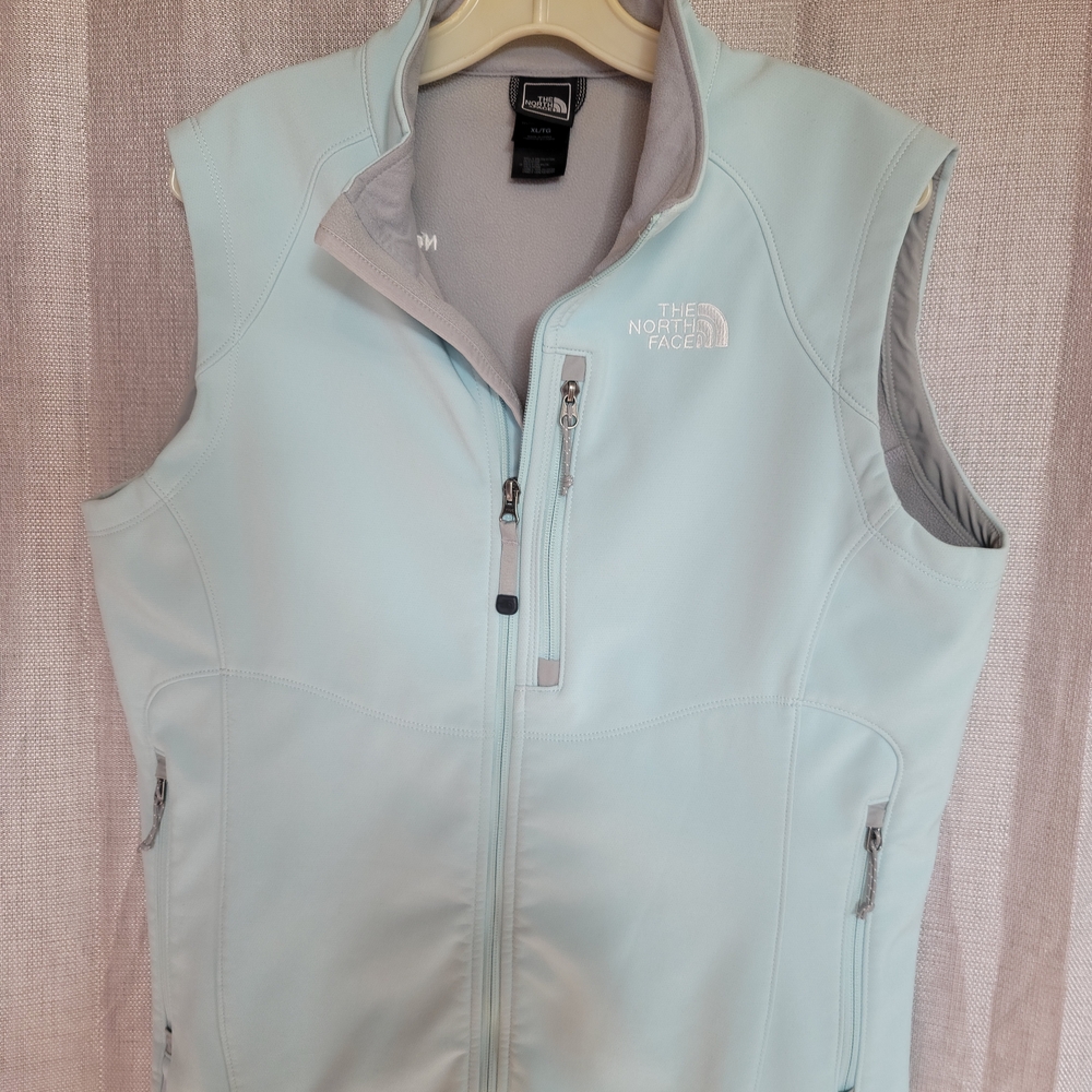 The North Face Women's Light Blue Softshell Vest